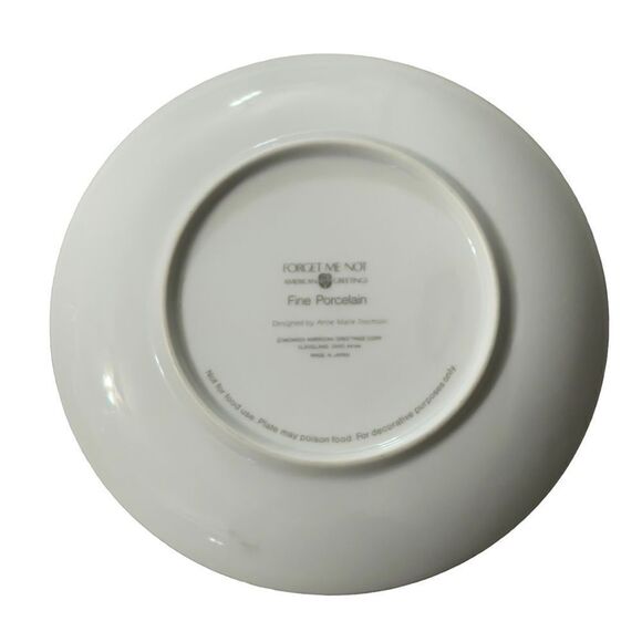 Forget Me Not American Greetings Vintage Christmas 1992 Keepsake Small plate - Picture 2 of 16